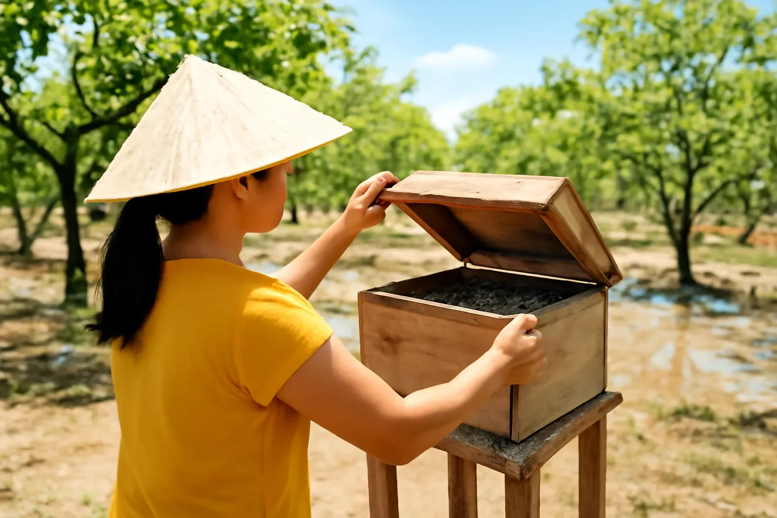 Tổ ong đen sau mùa nước nổi: chấm lại sức đàn